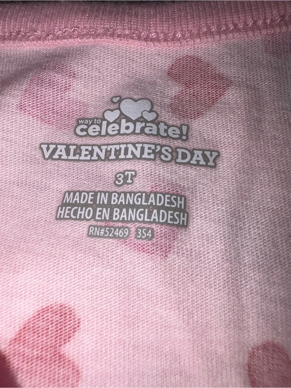 Pink Hearts Long Sleeve Tulle Dress Way To Celebrate Valentine’s Day 3T